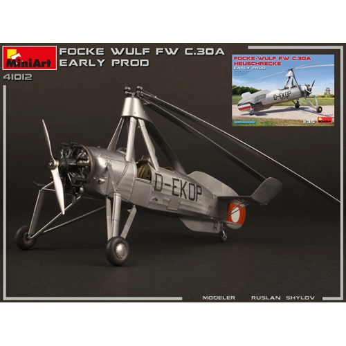 FOCKE-WULF Fw C 30A HEUSCHRECKE EARLY PROD KIT 1:35 Miniart Kit Aerei Modellino