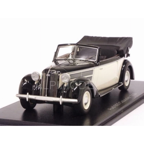 AUDI 920 CABRIOLET GLASER 1939 WHITE/BLACK 1:43 Neo Scale Models Auto d'Epoca Modellino