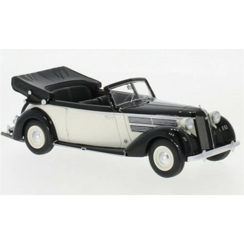 AUDI 920 CABRIOLET GLASER 1939 WHITE/BLACK 1:43 Neo Scale Models Auto d'Epoca Modellino