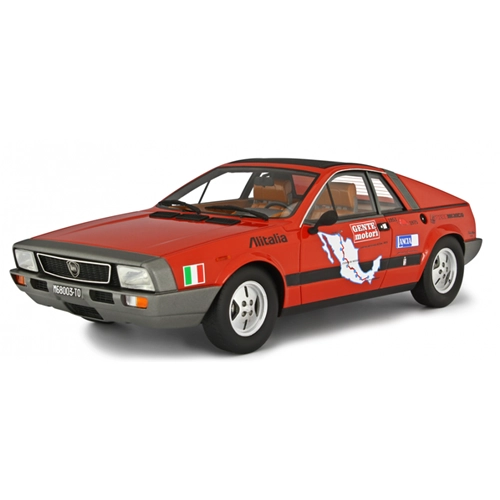 LANCIA BETA MONTECARLO 1° SERIE CARRERA MEXICANA 1975 RED 1:18 Laudo Racing Auto Competizione Modellino