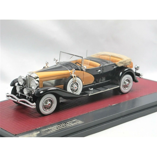 DUESEMBERG SJ J DUAL COWL PHAETON/UNION CITY 1935 OPEN COPPER/BLACK 1:43 Matrix Scale Models Auto d'Epoca Modellino