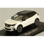 PEUGEOT 2008 GT 2020 PEARL WHITE 1:43 Norev Auto Stradali Modellino