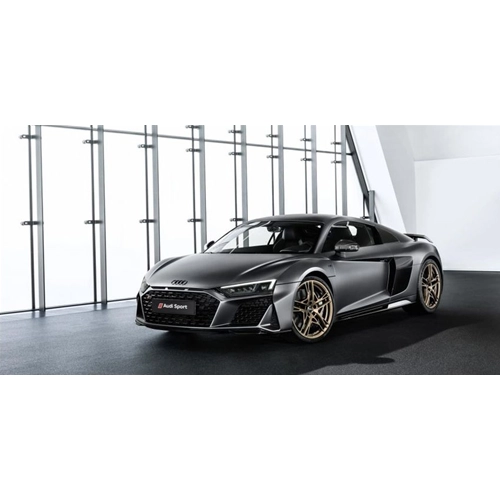 AUDI R8 DECENNIUM 2018 MATT DAYTONA GREY 1:18 GT Spirit Auto Stradali Modellino