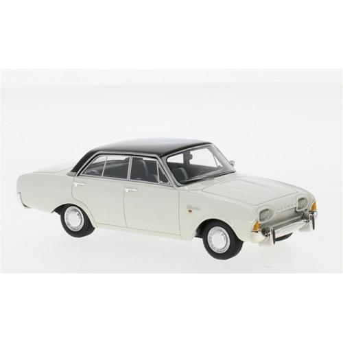 FORD TAUNUS 17M P3 1960 WHITE/BLACK 1:43 Neo Scale Models Auto Stradali Modellino