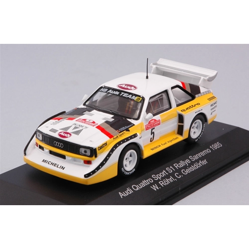 AUDI QUATTRO S1 N.5 WINNER RALLY SANREMO 1985 W.ROHRL-C.GEISTDORFER 1:43 CMR Classic Model Replicars Auto Rally Modellino