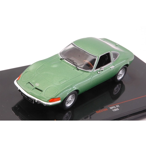 OPEL GT 1969 METALLIC GREEN 1:43 Ixo Model Auto Stradali Modellino