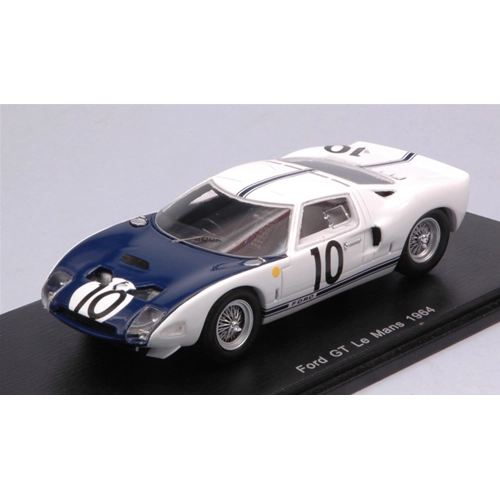 FORD GT N.10 DNF LE MANS 1964 P.HILL-B.MC LAREN 1:43 Spark Model Auto Competizione Modellino