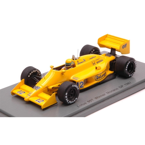 LOTUS 99T AYRTON SENNA 1987 N.12 WINNER MONACO GP 1:43 Spark Model Formula 1 Modellino