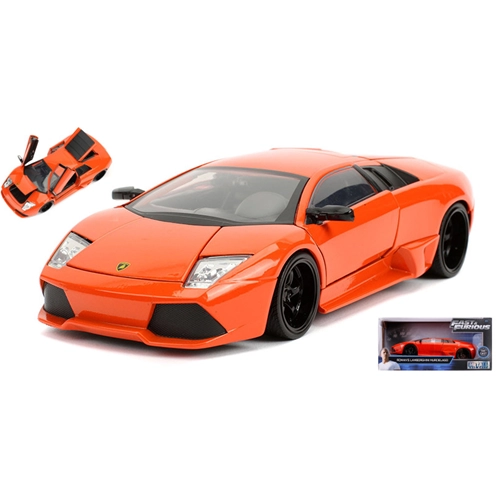 ROMAN'S LAMBORGHINI MURCIELAGO LP640 2007 ORANGE FAST & FURIOUS VI 1:24 Jada Toys Movie Modellino