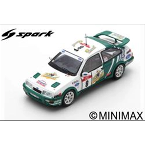 FORD SIERRA RS COSWORTH N.8 WINNER TOUR DE CORSE 1988 D.AURIOL-B.OCCELLI 1:43 Spark Model Auto Rally Modellino