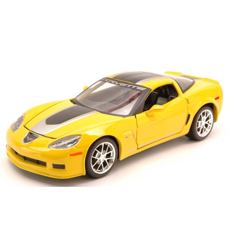 CHEVROLET CORVETTE GT1 2009 YELLOW/BLACK 1:24 Maisto Auto Stradali Modellino