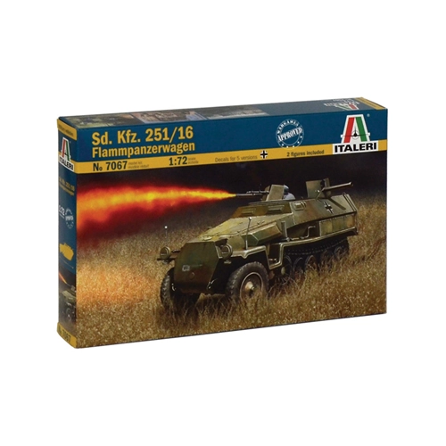 SD KFZ 251/16 FLAMMPANZERWAGEN KIT 1:72 Italeri Kit Mezzi Militari Modellino
