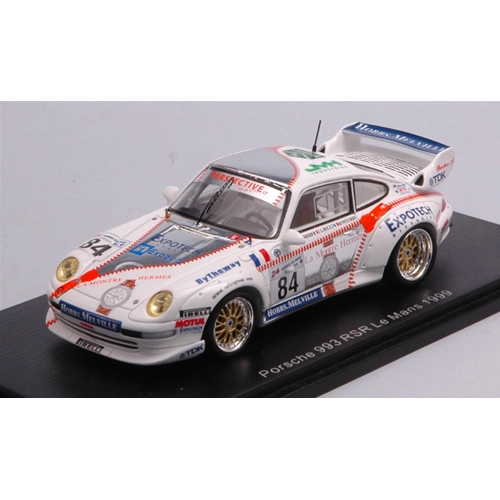 PORSCHE 911 CARRERA N.84 LE MANS 1999 T.PERRIER-J-L.RICCI-M.NOURRY 1:43 Spark Model Auto Competizione Modellino