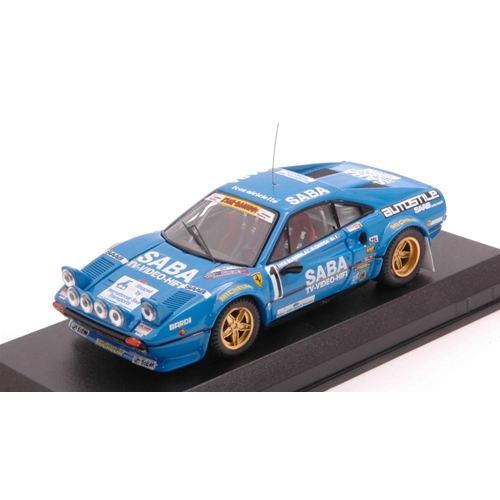 FERRARI 308 GTB N.1 WINNER RALLY 1000 MIGLIA 1983 BUSSENI-CIOCCA 1:43 Best Model Auto Rally Modellino