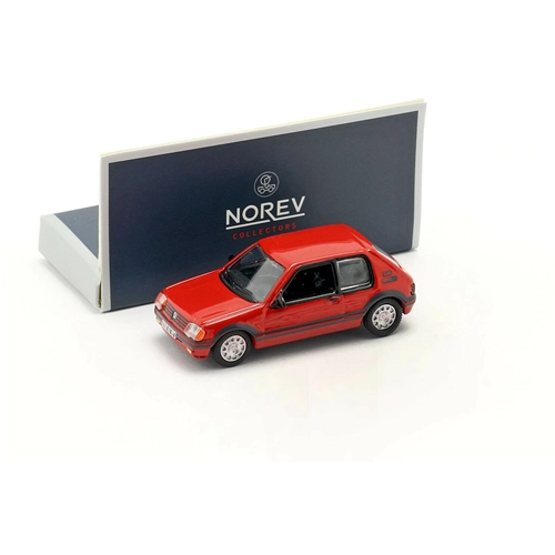 PEUGEOT 205 GTi 1.9 1987 VALLELUNGA RED 1:87 Norev Auto Stradali Modellino