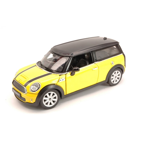 MINI COOPER CLUBMAN 2007 YELLOW 1:24 Rastar Auto Stradali Modellino