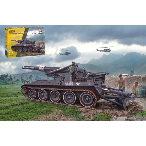 M110 A1 KIT 1:35 Italeri Kit Mezzi Militari Modellino