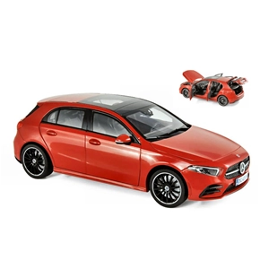 MERCEDES A-KLASSE 2018 RED 1:18 Norev Auto Stradali Modellino