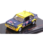FIAT 131 ABARTH N.5 OLIO FIAT ACCIDENT SANREMO 1977 W.ROHRL-W.PITZ 1:43 Ixo Model Auto Rally Modellino