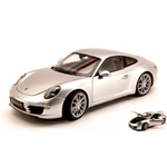 PORSCHE 911 (991) CARRERA S 2012 SILVER 1:18 Welly Auto Stradali Modellino
