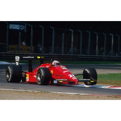 FERRARI F1-87/88 N.28 WINNER GP ITALY 1988 GERHARD BERGER 1:18 Looksmart Formula 1 Modellino