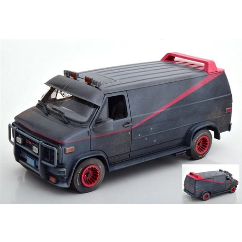 GMC VANDURA THE A-TEAM 1983-87 DIRTY VERSION 1:18 Greenlight Movie Modellino