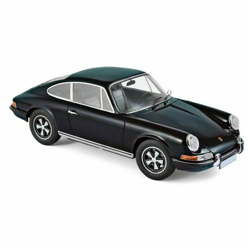 PORSCHE 911 S 1973 BLACK 1:18 Norev Auto Stradali Modellino