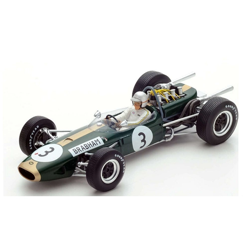 BRABHAM BT19 J.BRABHAM 1966 N.3 WORLD CHAMPION 1:18 Spark Model Formula 1 Modellino