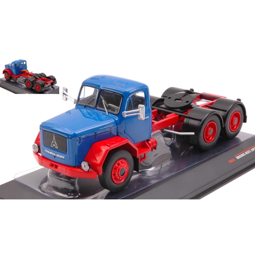 MAGIRUS DEUTZ JUPITER 6X6 3 ASSI 1964 BLUE/RED 1:43 Ixo Model Camion Modellino
