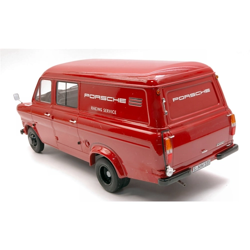 FORD TRANSIT MKI BOX WAGON PORSCHE RACING SERIES 1:18 Premium Classixx Auto Competizione Modellino