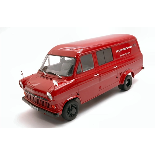 FORD TRANSIT MKI BOX WAGON PORSCHE RACING SERIES 1:18 Premium Classixx Auto Competizione Modellino