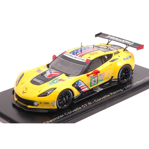 CHEVROLET CORVETTE C7 R N.63 LE MANS 2019 MAGNUSSEN-GARCIA-ROCKENFELLER 1:43 Spark Model Auto Competizione Modellino