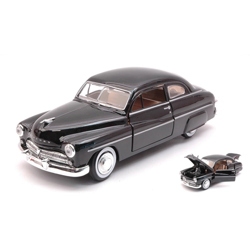 MERCURY COUPE 1949 BLACK 1:24 MotorMax Auto Stradali Modellino