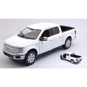 FORD F-150 LARIAT CREW CAB 2019 WHITE 1:27 MotorMax Auto Stradali Modellino