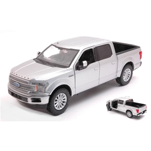 FORD F-150 LIMITED CREW CAB 2019 SILVER 1:27 MotorMax Auto Stradali Modellino