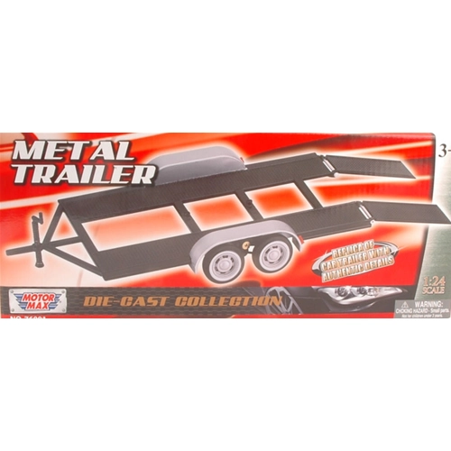 METAL TRAILER FOR 1:24 MotorMax Auto Rally Modellino