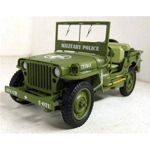 JEEP WILLYS 1944 MILITARY POLICE GREEN 1:18 Triple 9 Mezzi Militari Modellino