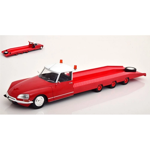 CITROEN DS TISSIER PLATEAU TRANSPORTER TRUCK 1970 RED 1:18 CMR Classic Model Replicars Auto Stradali Modellino