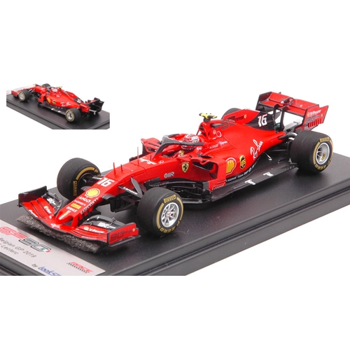 FERRARI SF90 CHARLES LECLERC 2019 N.16 WINNER BELGIUM 1:43 Looksmart Formula 1 Modellino