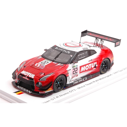 NISSAN GT-R N.22 24 H SPA 2017 PARRY-MOORE-SIMMONS 1:43 Spark Model Auto Competizione Modellino