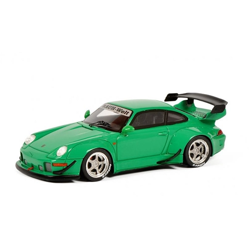PORSCHE RAUH-WELT RWB 911 964 2000 GREEN 1:43 Schuco Auto Stradali Modellino