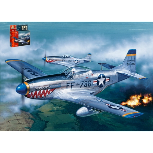 F51 D MUSTANG MODEL SET KIT 1:72 Italeri Kit Aerei Modellino
