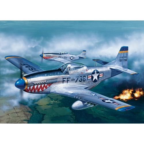 F51 D MUSTANG MODEL SET KIT 1:72 Italeri Kit Aerei Modellino