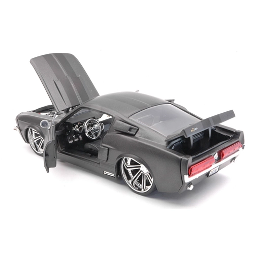SHELBY GT500 1967 MATT DARK GREY 1:24 Jada Toys Tuning Modellino