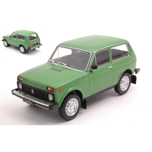 LADA NIVA 1981 GREEN 1:24 Whitebox Auto Stradali Modellino