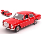 MERCEDES 220 (W115) 1968 RED 1:24 Welly Auto Stradali Modellino