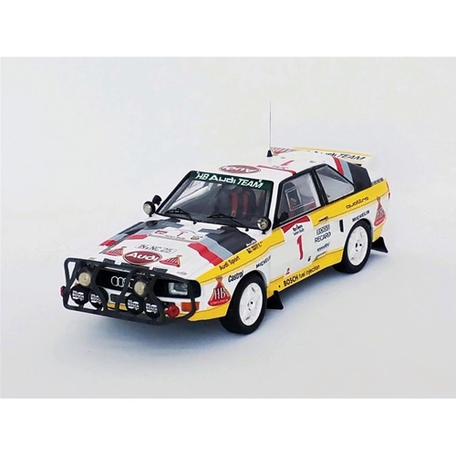 AUDI SPORT QUATTRO N.1 SAFARI RALLY 1985 MIKKOLA-HERTZ 1:43 Trofeu Auto Rally Modellino