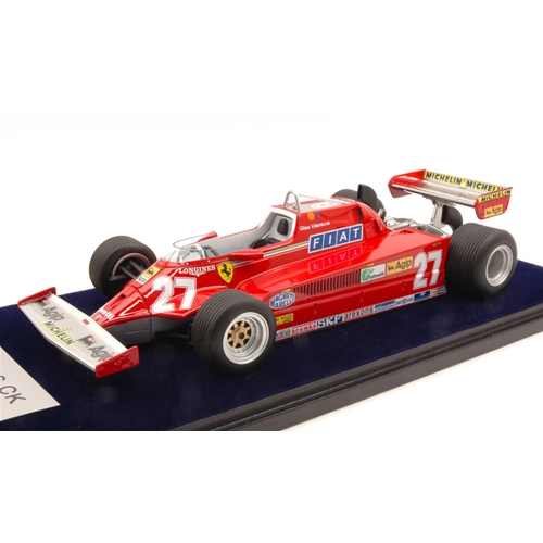 FERRARI 126CK G.VILLENEUVE 1981 N.27 3rd CANADIAN GP 1:18 Looksmart Formula 1 Modellino