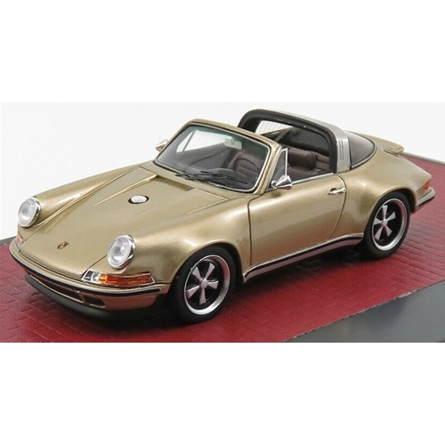 SINGER DESIGN PORSCHE 911 TARGA 2014 GOLD 1:43 Matrix Scale Models Auto Stradali Modellino