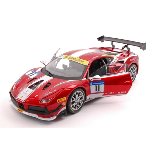 FERRARI 488 CHALLENGE N.11 FORMULA RACING 2017 1:24 Burago Auto Competizione Modellino